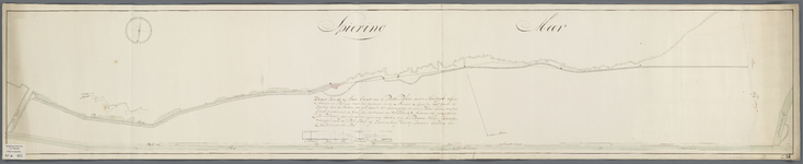 A-0954 Kaart van de meer oevers voor de Rottepolder onder Houtrijk, 1807